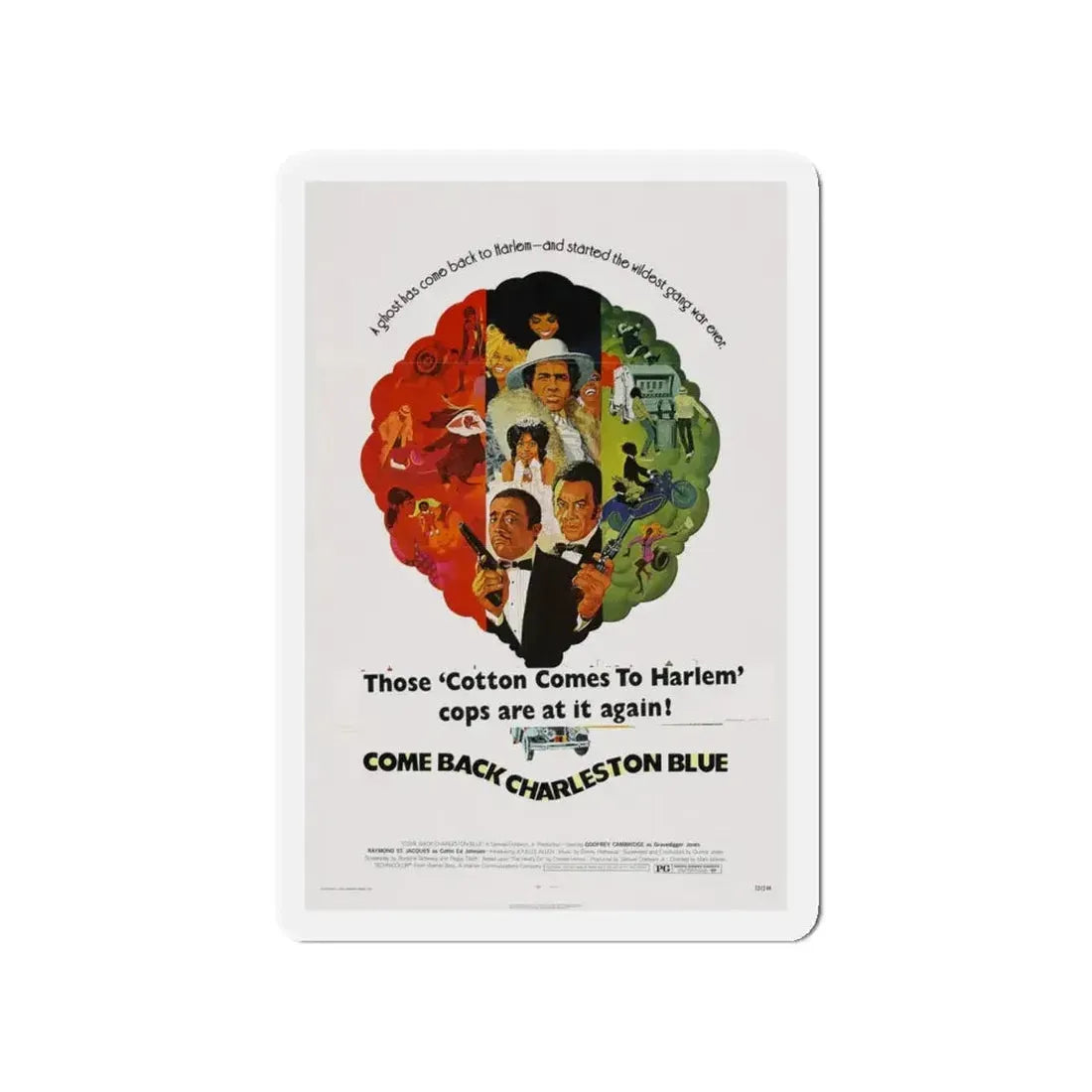 COME BACK, CHARLESTON BLUE 1972 Movie Poster - Refrigerator Magnet - The Sticker Space