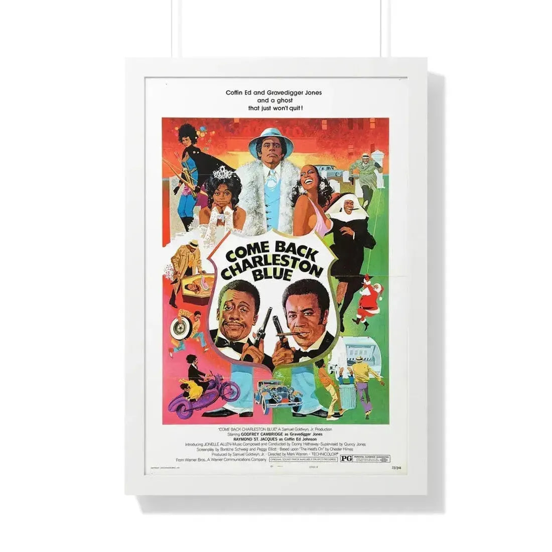 COME BACK CHARLESTON BLUE (2) 1972 - Framed Movie Poster 20" x 30" White - The Sticker Space