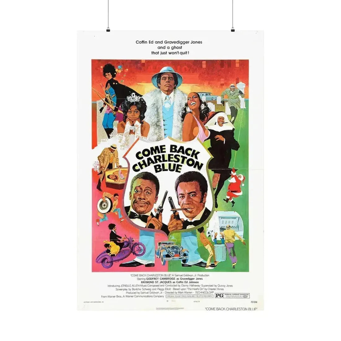 COME BACK CHARLESTON BLUE (2) 1972 - Paper Movie Poster 36" x 54" Matte - The Sticker Space