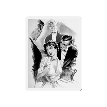 Comedienne, interior magazine illustration (Magazine Illustration) Refrigerator Magnet-6 × 6"-The Sticker Space