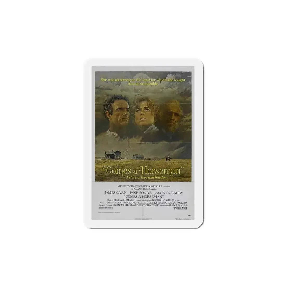 Comes a Horseman 1978 Movie Poster Refrigerator Magnet 5 Inch - The Sticker Space