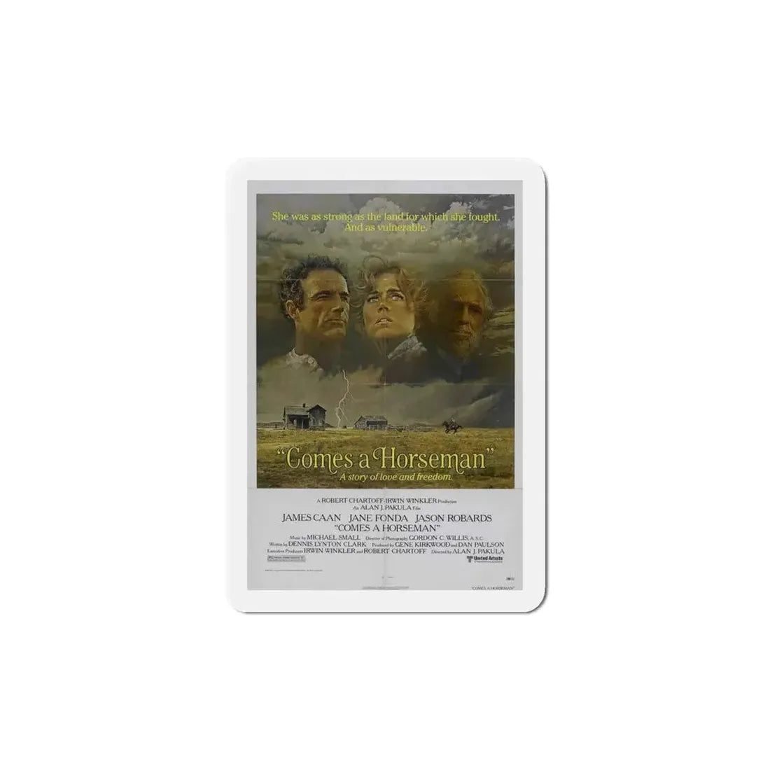 Comes a Horseman 1978 Movie Poster Refrigerator Magnet - The Sticker Space