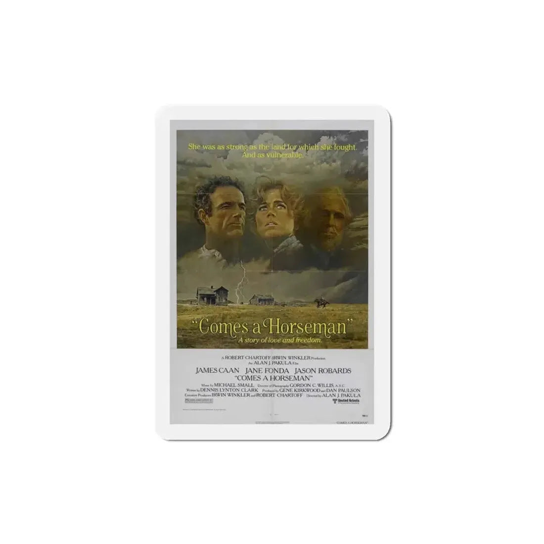 Comes a Horseman 1978 Movie Poster Refrigerator Magnet - The Sticker Space