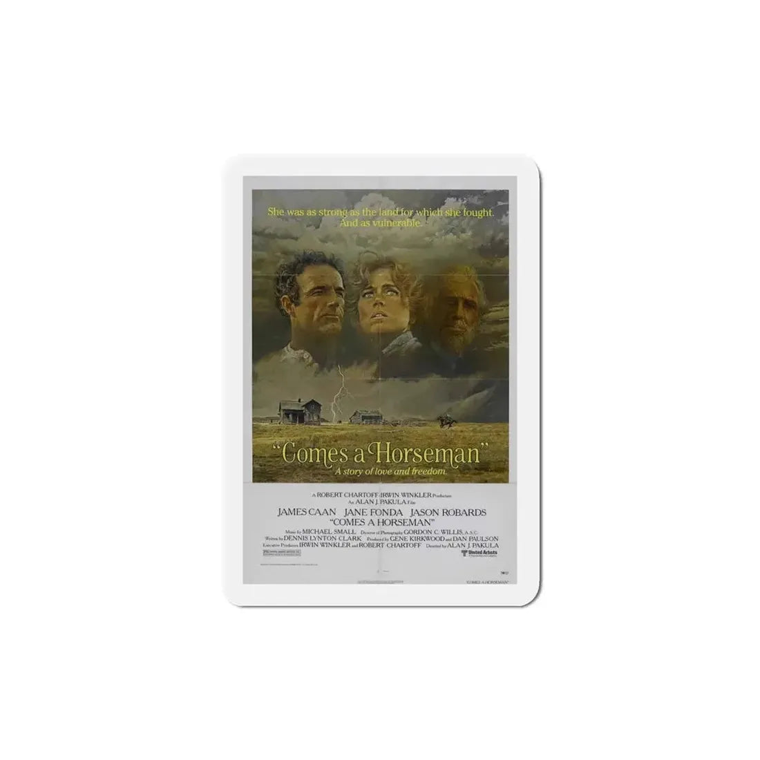 Comes a Horseman 1978 Movie Poster Refrigerator Magnet - The Sticker Space