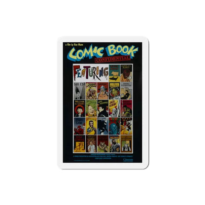 Comic Book Confidential 1988 Movie Poster Refrigerator Magnet 2 Inch - The Sticker Space