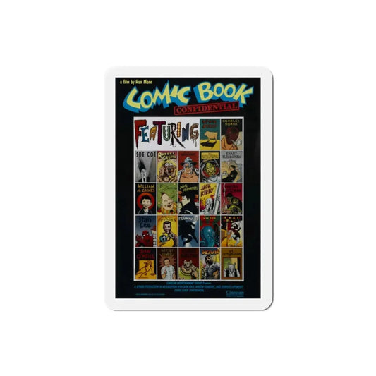 Comic Book Confidential 1988 Movie Poster Refrigerator Magnet 2 Inch - The Sticker Space