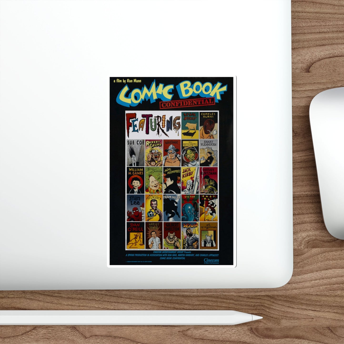 Comic Book Confidential 1988 Movie Poster STICKER Vinyl Die-Cut Decal-The Sticker Space