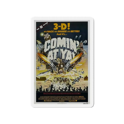 COMIN' AT YA! 1981 Movie Poster - Refrigerator Magnet 3 Inch - The Sticker Space