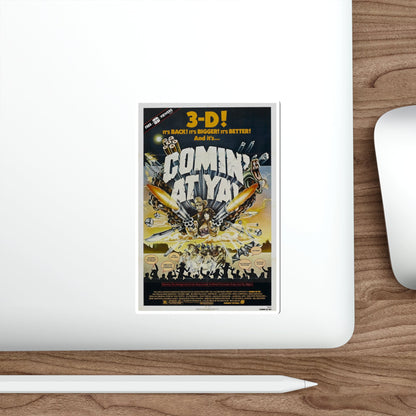 COMIN' AT YA! 1981 Movie Poster STICKER Vinyl Die-Cut Decal-The Sticker Space