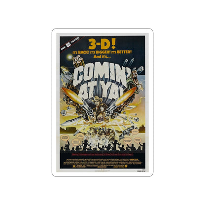 COMIN' AT YA! 1981 Movie Poster STICKER Vinyl Die-Cut Decal-6 Inch-The Sticker Space