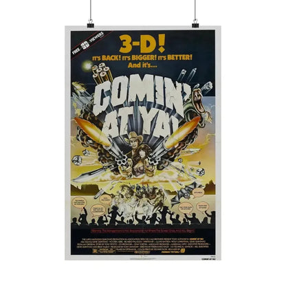 COMIN' AT YA! 1981 - Paper Movie Poster 16″ x 24″ Matte - The Sticker Space