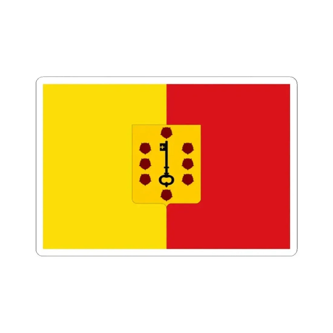 Comines-Warneton Belgium (Belgium) STICKER Vinyl Kiss-Cut Decal 2 Inch White - The Sticker Space