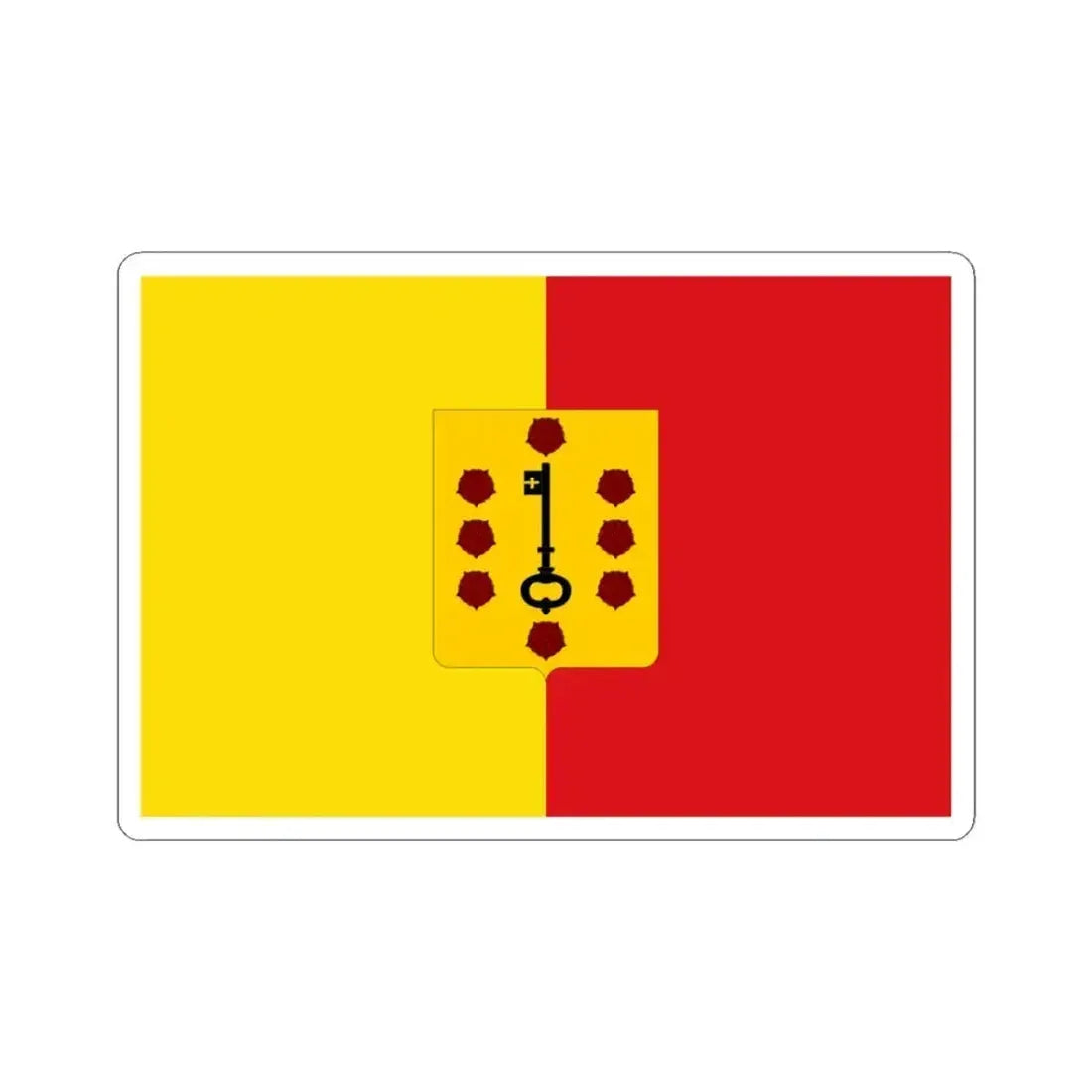 Comines-Warneton Belgium (Belgium) STICKER Vinyl Kiss-Cut Decal 3 Inch White - The Sticker Space