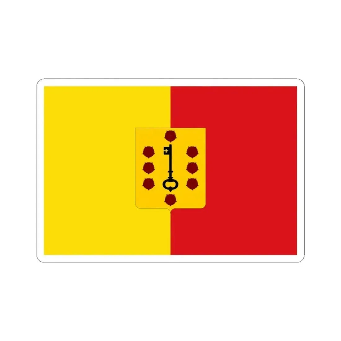 Comines-Warneton Belgium (Belgium) STICKER Vinyl Kiss-Cut Decal 4 Inch White - The Sticker Space