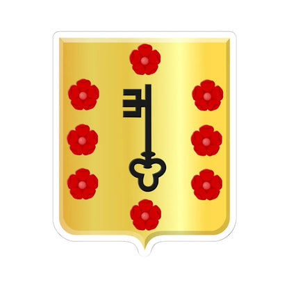 Comines Warneton wapen (Belgium) (Coat of Arms) STICKER Vinyl Kiss-Cut Decal 6 Inch White - The Sticker Space