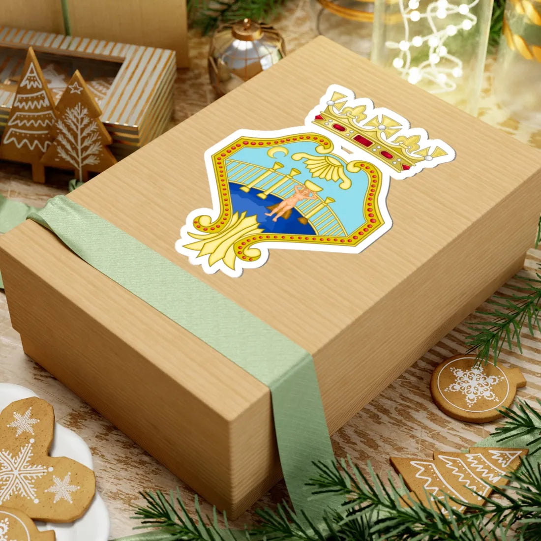 Comiso-Stemma (Italy) (Coat of Arms) STICKER Vinyl Kiss-Cut Decal - The Sticker Space