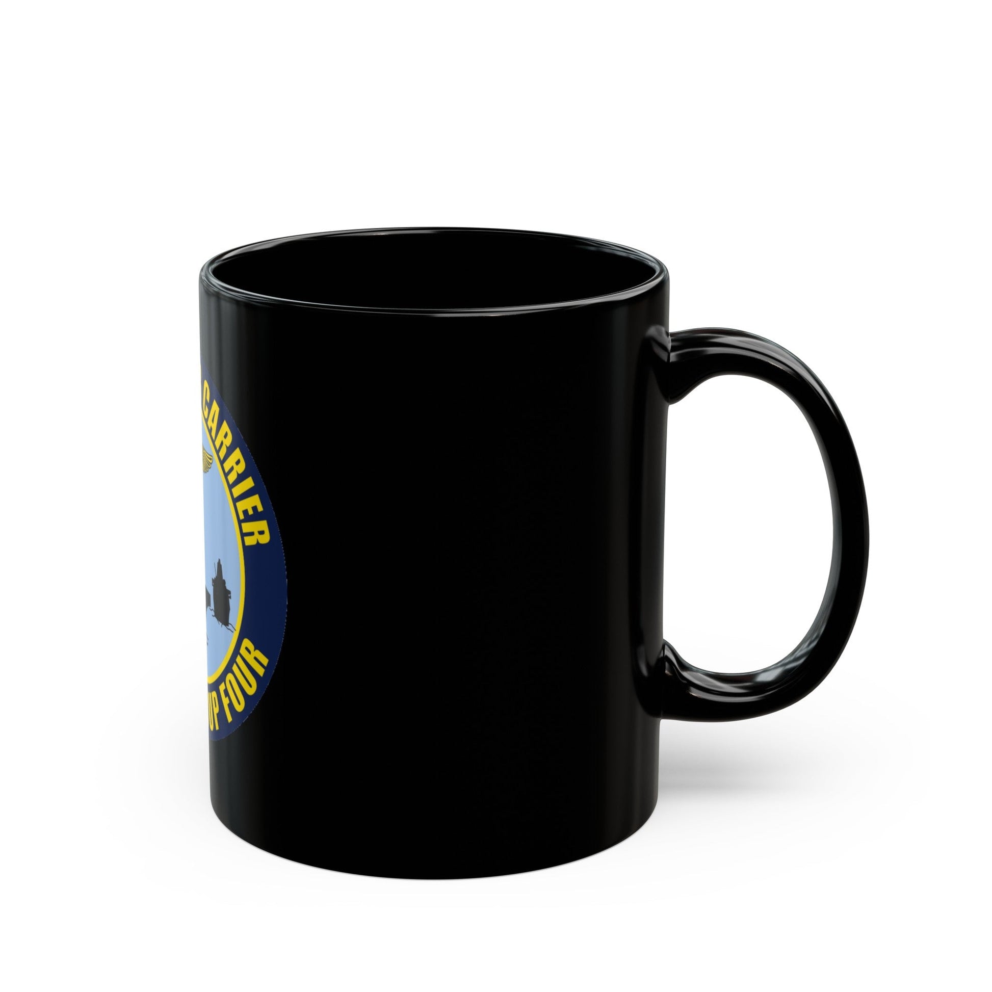 Command Carriers Strike Group 4 (U.S. Navy) Black Coffee Mug-The Sticker Space