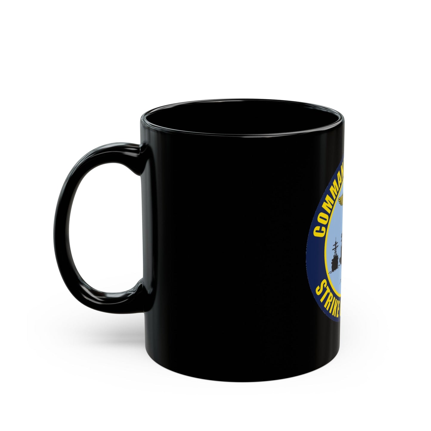 Command Carriers Strike Group 4 (U.S. Navy) Black Coffee Mug-The Sticker Space