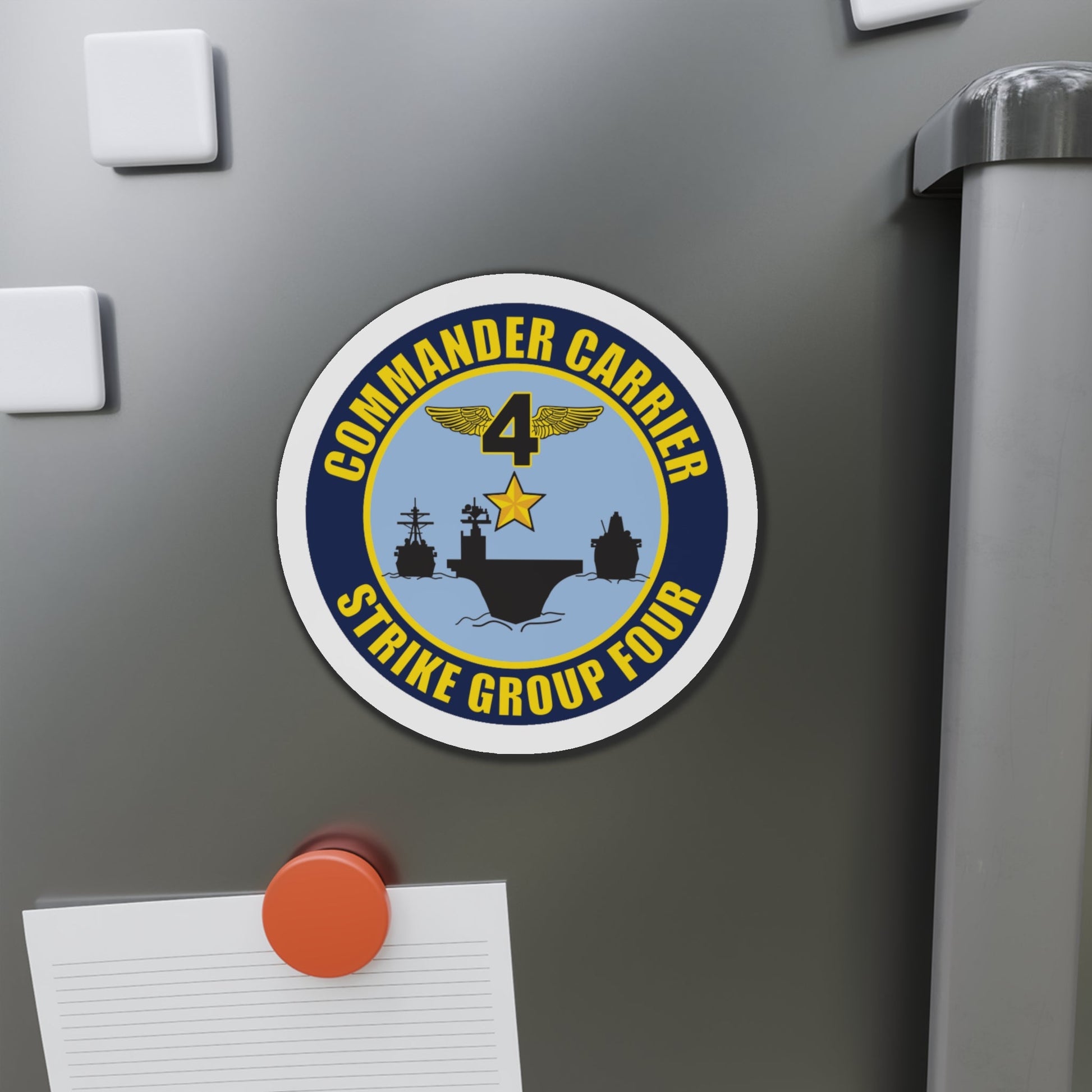 Command Carriers Strike Group 4 (U.S. Navy) Die-Cut Magnet-The Sticker Space