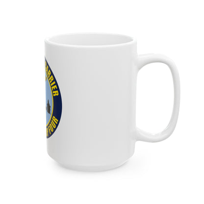 Command Carriers Strike Group 4 (U.S. Navy) White Coffee Mug-The Sticker Space