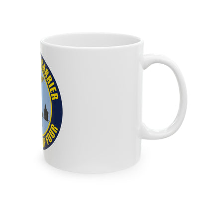 Command Carriers Strike Group 4 (U.S. Navy) White Coffee Mug-The Sticker Space