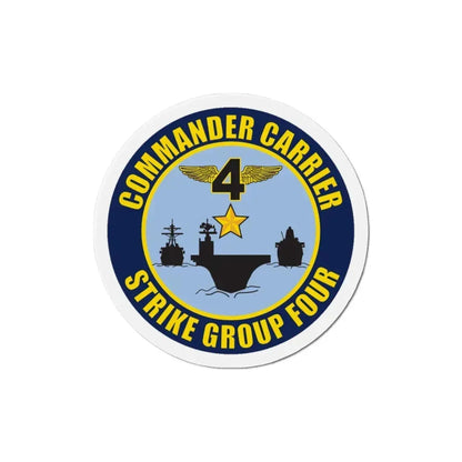 Command Carriers Strike Group 4 (U.S. Navy) Refrigerator Magnet 3 Inch - The Sticker Space