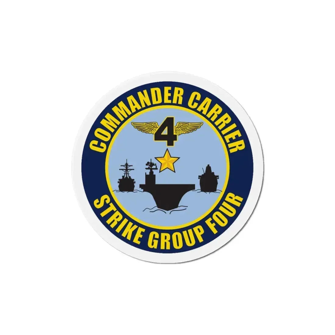 Command Carriers Strike Group 4 (U.S. Navy) Refrigerator Magnet 5 Inch - The Sticker Space