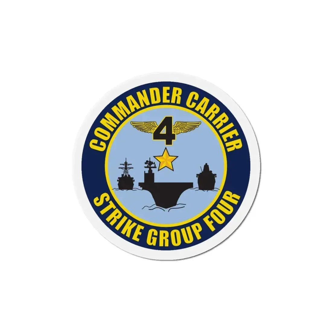 Command Carriers Strike Group 4 (U.S. Navy) Refrigerator Magnet 6 Inch - The Sticker Space