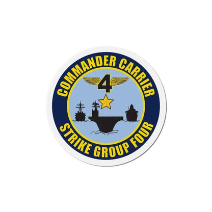Command Carriers Strike Group 4 (U.S. Navy) Refrigerator Magnet 6 Inch - The Sticker Space