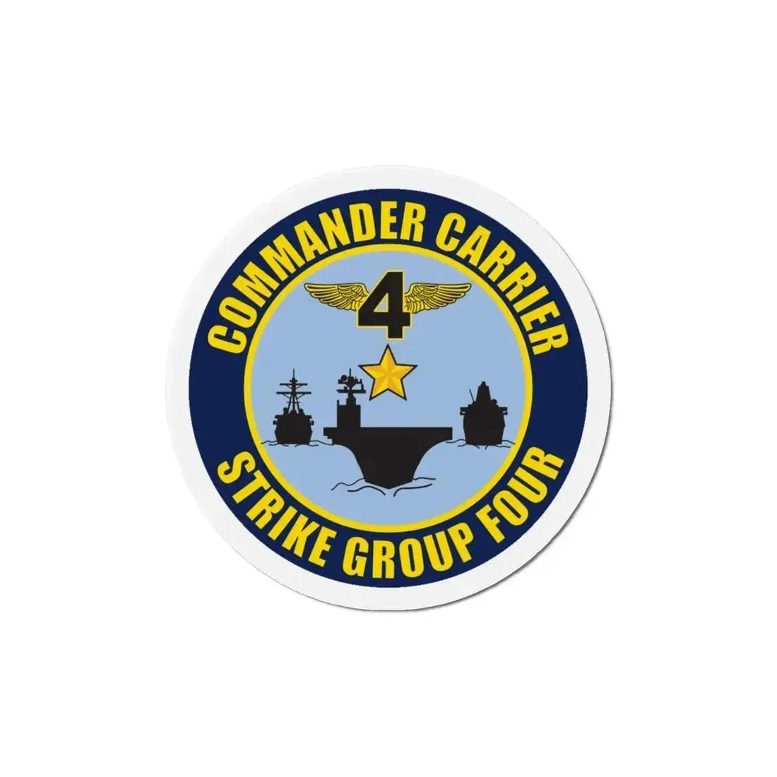 Command Carriers Strike Group 4 (U.S. Navy) Refrigerator Magnet - The Sticker Space