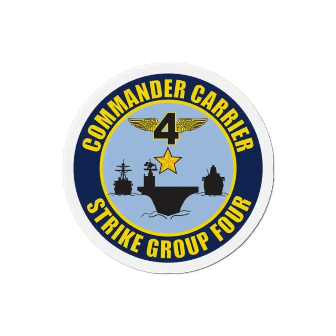 Command Carriers Strike Group 4 (U.S. Navy) Refrigerator Magnet - The Sticker Space