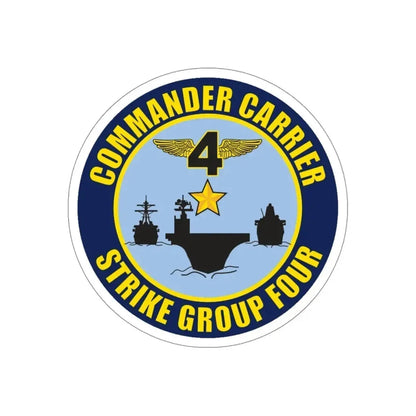 Command Carriers Strike Group 4 (U.S. Navy) STICKER Vinyl Die-Cut Decal - The Sticker Space