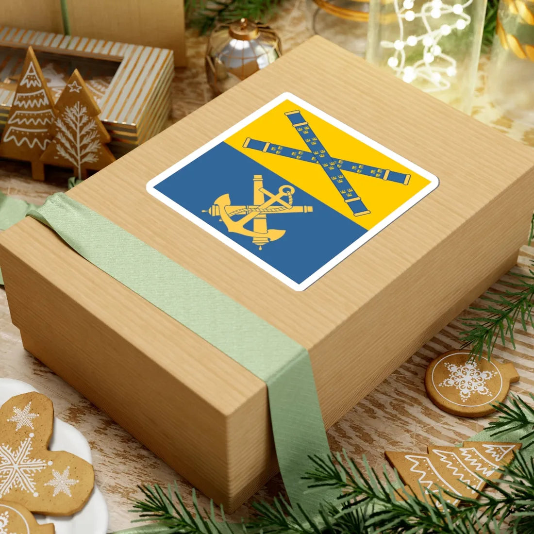 Command sign of the Swedish Navy commander (Sweden) STICKER Vinyl Kiss-Cut Decal - The Sticker Space