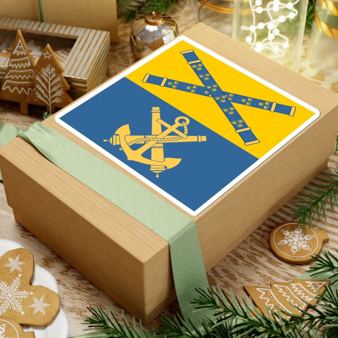 Command sign of the Swedish Navy commander (Sweden) STICKER Vinyl Kiss-Cut Decal - The Sticker Space