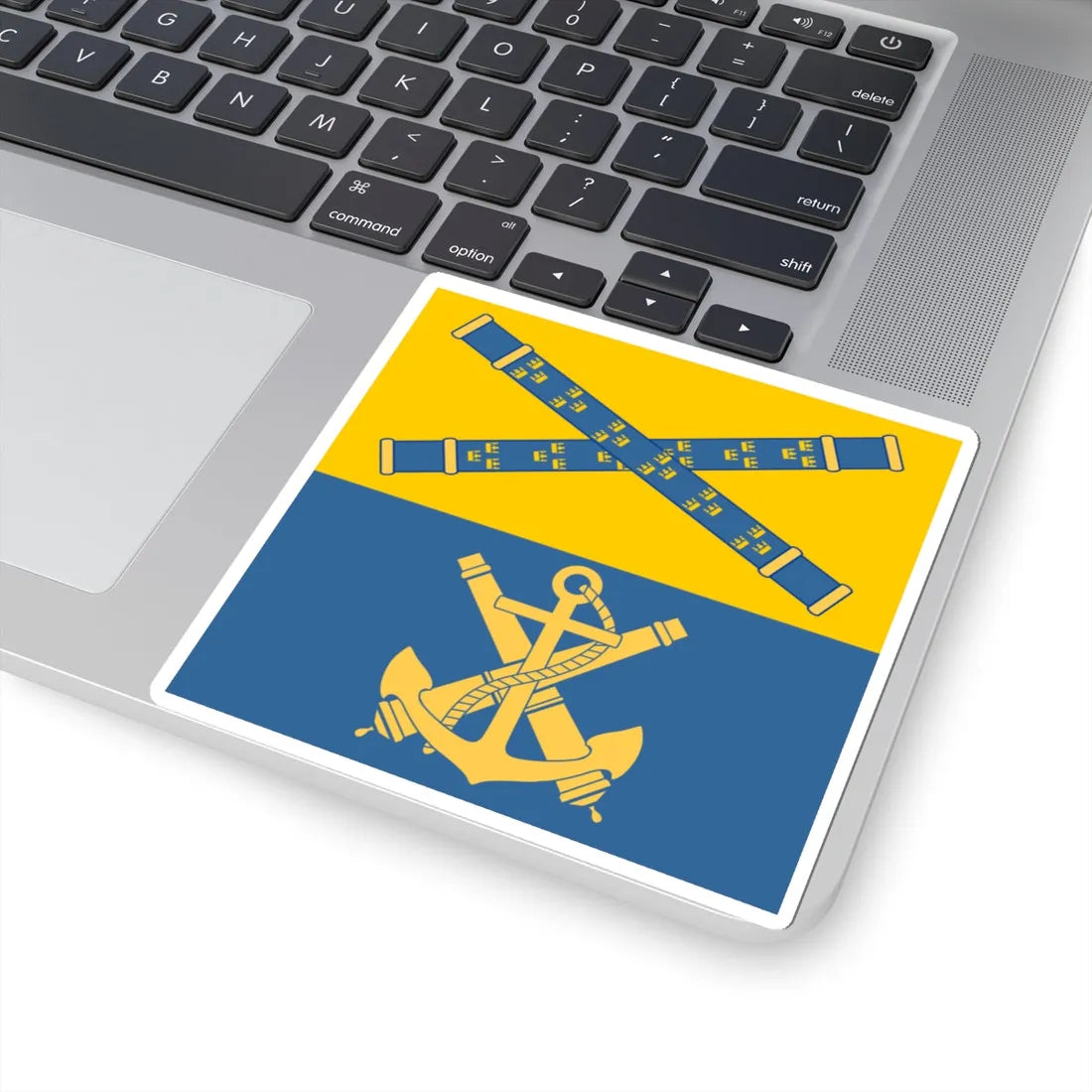 Command sign of the Swedish Navy commander (Sweden) STICKER Vinyl Kiss-Cut Decal - The Sticker Space