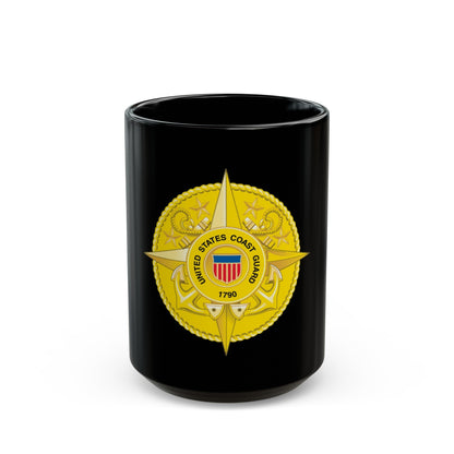 Commandant Staff (U.S. Coast Guard) Black Coffee Mug-15oz-The Sticker Space