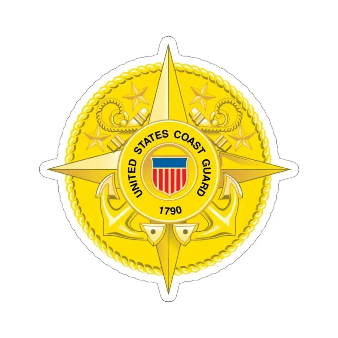Commandant Staff (U.S. Coast Guard) STICKER Vinyl Die-Cut Decal 3 Inch - The Sticker Space