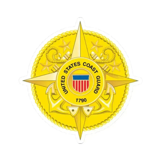 Commandant Staff (U.S. Coast Guard) STICKER Vinyl Kiss-Cut Decal 2 Inch White - The Sticker Space