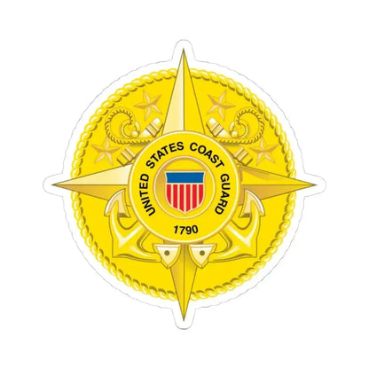 Commandant Staff (U.S. Coast Guard) STICKER Vinyl Kiss-Cut Decal 4 Inch White - The Sticker Space