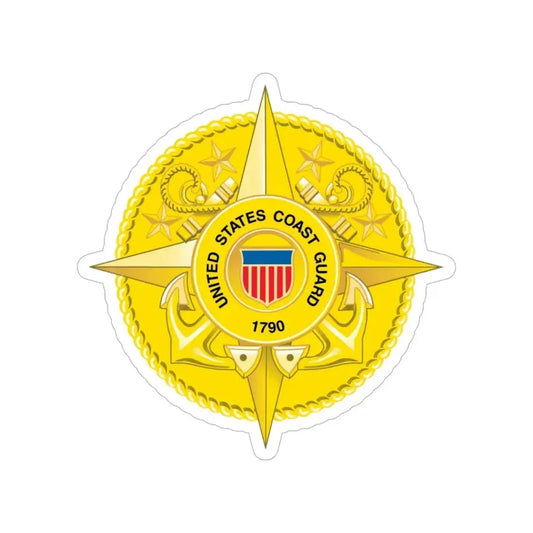 Commandant Staff (U.S. Coast Guard) Transparent STICKER Die-Cut Vinyl Decal 6 Inch - The Sticker Space