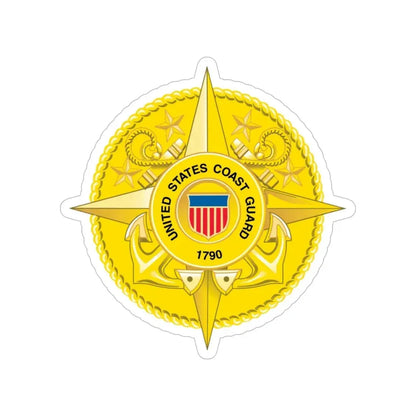 Commandant Staff (U.S. Coast Guard) Transparent STICKER Die-Cut Vinyl Decal 6 Inch - The Sticker Space