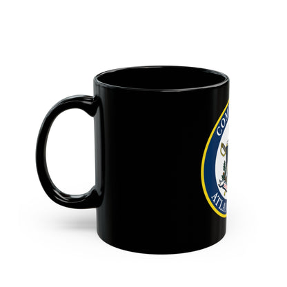 COMMANDER ATLANTIC AREA (U.S. Coast Guard) Black Coffee Mug-The Sticker Space