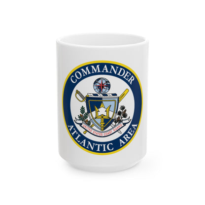 COMMANDER ATLANTIC AREA (U.S. Coast Guard) White Coffee Mug-15oz-The Sticker Space