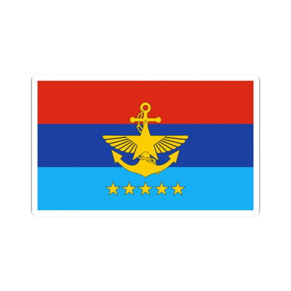 Commander in Chief flag of Myanmar (Myanmar) STICKER Vinyl Kiss-Cut Decal 2 Inch White - The Sticker Space