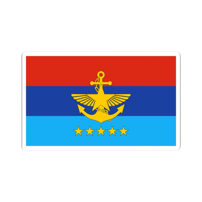 Commander in Chief flag of Myanmar (Myanmar) STICKER Vinyl Kiss-Cut Decal 3 Inch White - The Sticker Space