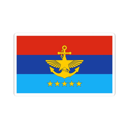 Commander in Chief flag of Myanmar (Myanmar) STICKER Vinyl Kiss-Cut Decal 4 Inch White - The Sticker Space