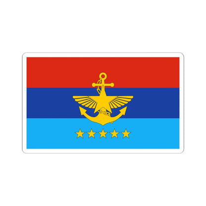 Commander in Chief flag of Myanmar (Myanmar) STICKER Vinyl Kiss-Cut Decal 6 Inch White - The Sticker Space