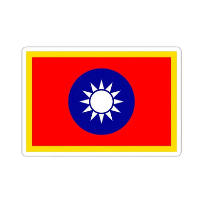 Commander-in-Chief Flag of the Republic of China (China) STICKER Vinyl Kiss-Cut Decal 3 Inch White - The Sticker Space