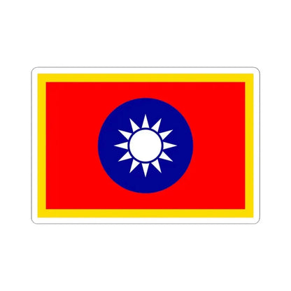 Commander-in-Chief Flag of the Republic of China (China) STICKER Vinyl Kiss-Cut Decal 4 Inch White - The Sticker Space