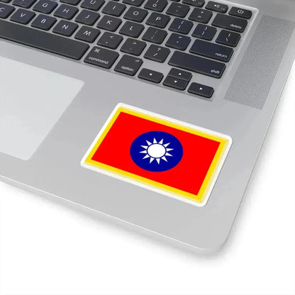Commander-in-Chief Flag of the Republic of China fringed (China) STICKER Vinyl Kiss-Cut Decal - The Sticker Space